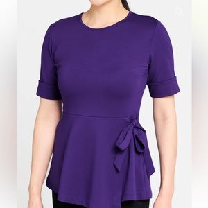 Betabrand Kelly Wrap Top in Green